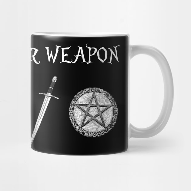 Choose Your Weapon - Wand, Cup, Sword, Pentagram (Black and White VARIANT) by Occult Designs